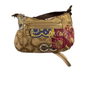 🚨SOLD🚨 Coach Poppy Signature C Glitter Glam Groovy/Graffiti shoulder bag